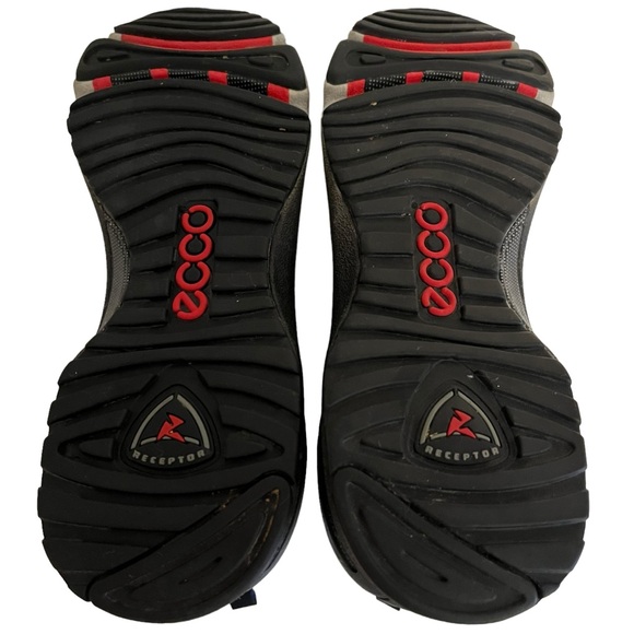 ECCO White Leather "Receptor" Sneaker Shoe 9 LIKE NEW - Picture 8 of 9